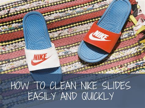 how to clean nike slides